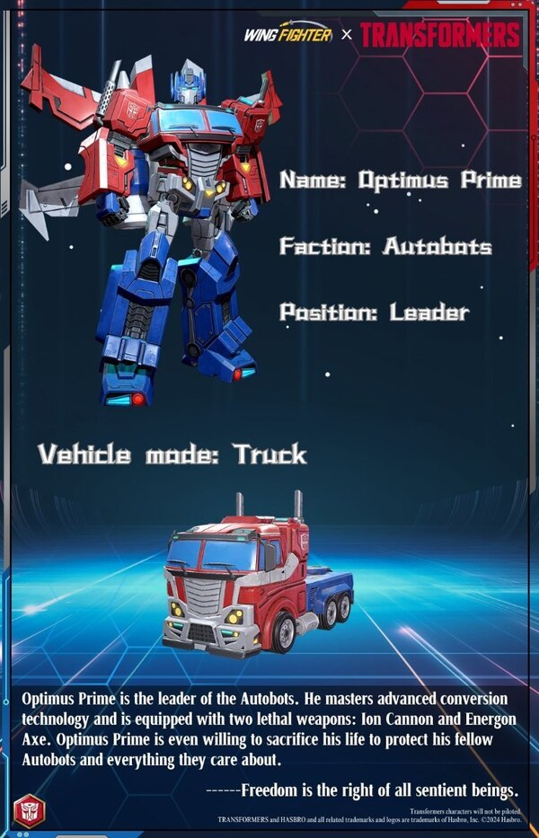 Wing Fighter X Transformer Character Reveals Optimus Prime, Megatron, Jetfire, Devastator, Mor...jpg