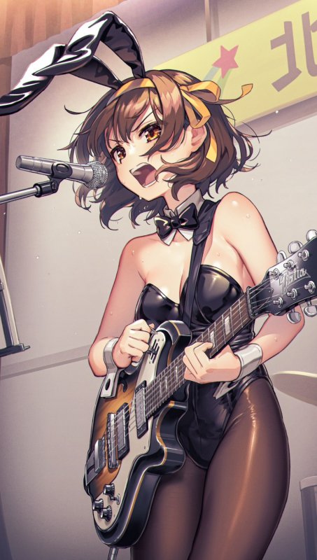 yande.re 968285 sample animal_ears bunny_ears bunny_girl cleavage guitar kurobuta_gekkan panty...jpg