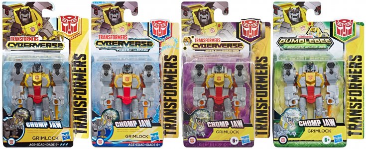 Cyberverse Scout Class Grimlock all versions.jpg