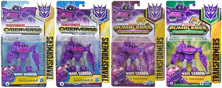 Cyberverse Warrior Shockwave all versions.jpg